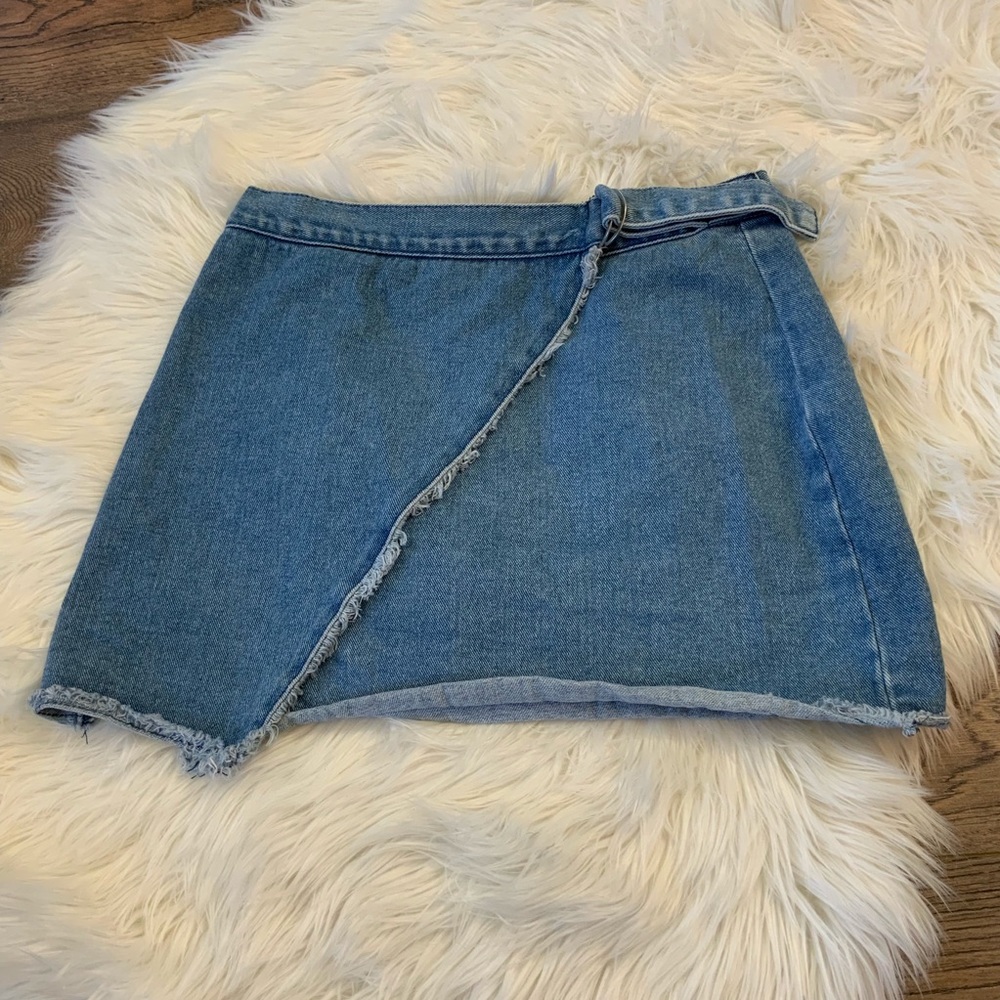 Kendall & Kylie Jean Wrap Skirt